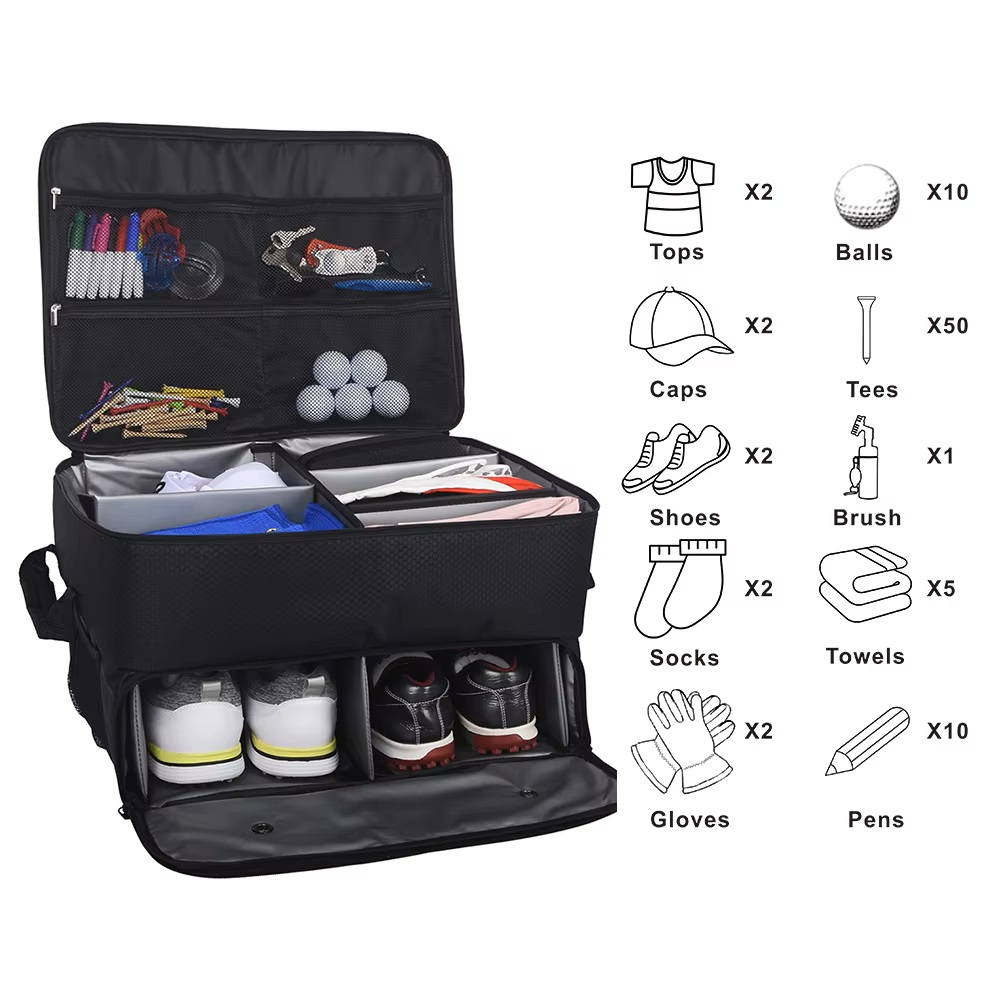 Men'S Accessories Golf - Organizer do bagażnika samochodowego na akcesoria