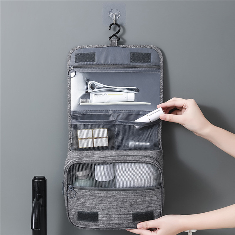 Men'S Accessories Organizer For Wardrobe - Wisząca podróżna duża kosmetyczka kobiety mężczyźni
