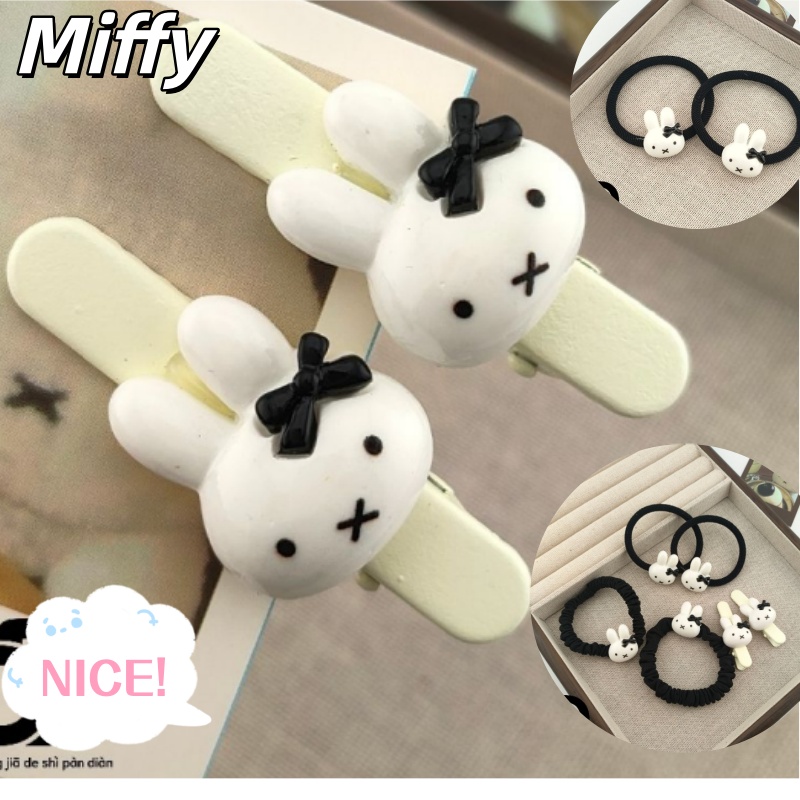 Tie Clip Set - Urocza gumka do włosów z Miffy,