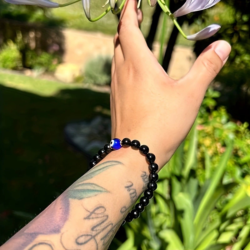 Modna niebieska bransoletka z  – Men Accessories Evil Eye recenzja i cena
