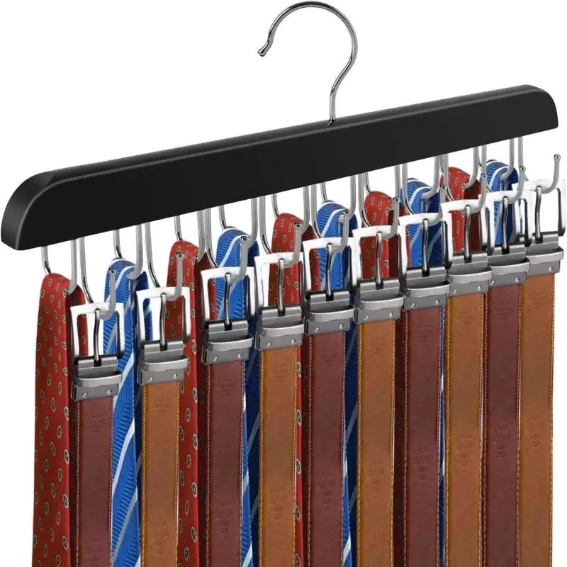 Drewniany wieszak na paski dam – Men'S Accessories Organizer For Wardrobe recenzja i cena